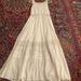 Free People Dresses | Free People Beautiful Detailed Long Dress Size Med, Never Worn, No Tags | Color: White | Size: M