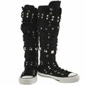 Converse Shoes | Converse Block Spike Studs Long High Top Sneaker Boots 5 7 | Color: Black/White | Size: Various