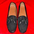 Coach Shoes | Coach Signatur With Tassl Logo Flat Loafer Shoes | Color: Black | Size: 8b