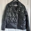 Levi's Jackets & Coats | Levi's Black Faux Leather Moto Puffer Jacket Nwt Small | Color: Black | Size: S