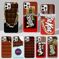 Coque de téléphone en silicone transparent pour iPhone chocolat Nutella 11 13 Mini 15 14 12