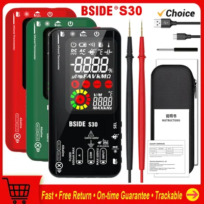 BSIDE-Multimètre numérique S30 4 en 1 test électrique analyseur de circuit détecteur True RMS