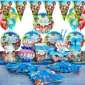 Fournitures de décoration de fête d'anniversaire à thème de dessin animé Disney couverts de poulet