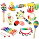 Hochets en bois Montessori pour enfants jouets pour bébés jouet pour nouveau-né hochet musical