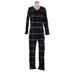 Free People Jumpsuit: Black Grid Jumpsuits - Women's Size X-Small