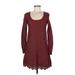 American Eagle Outfitters Casual Dress - Sweater Dress: Burgundy Dresses - Women's Size Medium