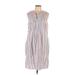 Sonoma Goods for Life Casual Dress - Shift: Gray Print Dresses - Women's Size Large