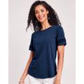 Blair Women's Vintage Wash Tee - Blue - M - Misses