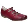 Riemchenballerina JOSEF SEIBEL "Fiona 04", Damen, Gr. 40, lila (beerenfarben), Leder, klassisch, Schuhe, Slipper, Sandale, Komfortschuh mit raffiniertem Gummizug
