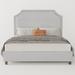 Lark Manor™ Ameere Tufted Platform Bed Wood & /Upholstered/Linen in Gray | 53.74 H x 77.56 W x 84.65 D in | Wayfair