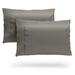 Cosy House Collection 2 Piece Rayon Guest Room Pillowcase Case Pack Rayon from Bamboo/Rayon in Gray | King | Wayfair PC-B-100-K-GREY