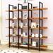 17 Stories Alsmith 5-Tier Open Bookshelf w/ Metal Frame for Home Office in Black | 71 H x 71 W x 12 D in | Wayfair 30AAA46C84B740E0B5746FF2A07DC794