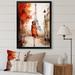Ophelia & Co. Fashionista In Vintage Paris Watercolor I Framed On Canvas Print Canvas, Cotton in Red | 20 H x 12 W x 1 D in | Wayfair