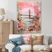 Winston Porter Golden Gate San Francisco Retro Pink Collage Metal in Blue/Pink | 32 H x 16 W x 1 D in | Wayfair 3212B7451CB74135A90B47AFFFD21ED5