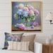 Winston Porter Still Life Vase Hydrangea Bouquet Gentle Pastel I Framed On Canvas Print Canvas, Cotton in Blue/Pink | 16 H x 16 W x 1 D in | Wayfair