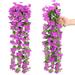 Primrue Orchid Arrangement Plastic in Pink/Indigo | 31.5 H x 5.1 W x 5.1 D in | Wayfair 784A1EE1DCB0420A8E2C98819196057B