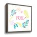 The Holiday Aisle® Peace Love Joy III Bright by Cheryl Warrick - Wrapped Canvas Print Canvas in Pink | 10 H x 10 W x 2 D in | Wayfair