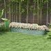 Arlmont & Co. Sairam 6 ft x 2 ft Metal Raised Garden Bed Metal in Green | 11.75 H x 76.75 W x 24.5 D in | Wayfair D86DB0F7C9C743FCB2EAB17827D6D084