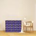 Contender 25 Cubby Storage Shelving Unit With Purple Bins, Toddler Organizer unit For Toys, Puzzles and Craft Supplies