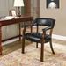 Solid Wood Dining Chairs with Upholstered,Office Desk Chair with Arms