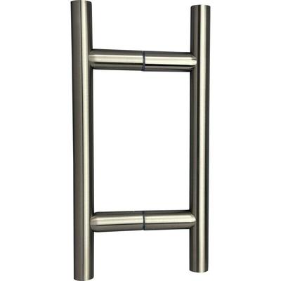 CEL 8" x 8" Stainless Steel Ladder Style Back to Back Pull Handle for Shower Door