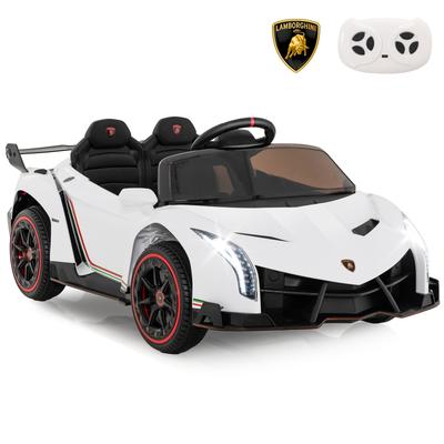12V Licensed Lamborghini 4WD Kids Ride-on Sports Car with 2.4G Remote - 24