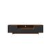 Black Color Modern Walnut Wood TV Stand