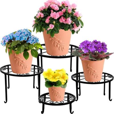 4 Pack Metal Plant Stands for Flower Pot