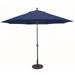 Deluxe Auto Tilt 11 Foot Round Umbrella-Sunbrella Solid Colors Fabric Type-Navy Fabric Color-Antique Bronze Pole Finish Bailey Street Home