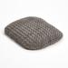 Gray 2 x 3 Lux Faux Fur Oval Pet Bed