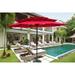 3-Tiers Outdoor Patio Umbrella 9FT Patio Umbrella with Crank and tilt and Wind Vents for Garden Deck Backyard Pool Shade Outside Deck Swimming Pool Red