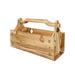 Folding Picnic Basket with Handles 2- in- 1 Wooden Folding Picnic Table Picnic Hamper Storage Basket Crafts for Beach Camping Park Outdoor Party