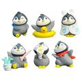 24 Pcs Miniature Penguin Ornament Succulent Plants Pots Ornament Kids Room Decor