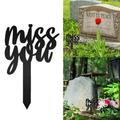 Mrigtriles Memorial Grave Markers Miss You Memorial Stake Sympathy Grave Plaque Stake Cemetery Garden Stake Memorial Acrylic Grave Stake Memorial Plaque Garden