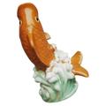 Garden Ceramic Carp Statue Ornament Smooth Carp Figurine Decor Outdoor Water Fountain Nozzle