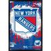 NHL New York Rangers - Maximalist Logo 23 Wall Poster 22.375 x 34 Framed