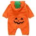 Baby Fall Winter Clothes Cotton Halloween Pumpkin Infant Jumpsuits (95-80cm)