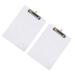 2PCS Durable Plastic Writing Pads Office Use Clipboards Versatile Clipboards