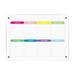 Qepwscx Magnetic Acrylic Calendar for Fridge Refrigerator Weekly/Monthly Dry Erasable Board & Pen Glass Clear Planning Whiteboard Workout Board 12*17 Inch Clearance