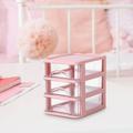 Oggfader Storage Boxes for Shelves Desktop Storage Box Transparent Small Drawer Desk Plastic Mini Storage Box Rabbit Stationery Storage Box On Clearance Multi-color