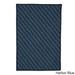 Colonial Mills Excalibur Weave Braided Reversible Rug USA MADE Harbor Blue 6 x 8 Reversible Made To Order 6 x 9 Blue