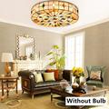 Retro Tiffany Style Lamp Stained Glass Peacock Big Ceiling Light Without Bulb Lighting Fixture 3-Light Chandelier