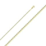 24 in. 14K Yellow Gold 2 mm Flat Mariner Chain