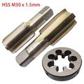 HSS M30 x 1.5mm Taper & Plug Tap & M30 x 1.5mm Die Metric Thread Right Hand