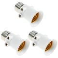 3pcs E27 Lamp Socket Adapter Lamp Socket Converters Practical Lamp Base Adapter