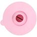 Amruta Silicone Lid for Cups with Spoon Rest Airtight Seal Drink Covers for Hot and Cold Drinks 10cm Diameter Leak Proof Suction Cup Lid for Ceramic Glass and Steel Drinkware (1 pc. Light Pink)