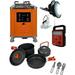 Drifters Complete Camping Ultimate Combo With Electricity-Generating Camp Stove Foldable Silverware Outdoor Pots & Pans Power Bank Radio Floodlights And Additional Solar Powered Reable Lamps