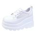 Ierhent Womens Shoea Sperrys Women Womens Air Running Shoes Lightweight Women Sneakers Air Cushion Walking Tennis Shoes for Women White 41