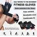 Wliqien 1 Pair Fitness Gloves Anti-Slip Strength Training Half Finger Outdoor Weightlifting Sports Training Gloves for Men and Women