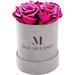 Mia Milano Roses in a Box I Preserved Roses Box Handmade in The USA I Infinity Flowerbox for Delivery I Preserved Real Roses in Velvet Box 3 Years Shelf Life